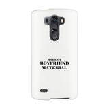 Boyfriend Material Black Cute Phone Case For Gift Idea