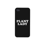 Plant Lady Black Phone Case Simple Quote Cute Graphic Phone Case
