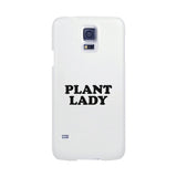 Plant Lady White Phone Case Simple Letter Printed Gifts For Her