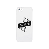 Camper White Phone Case Trendy Design Gifts For Mountain Lovers