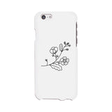 Flower White Phone Case Lovely Graphic Design For Flower Lovers