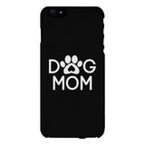 Dog Mom Black Phone Case Cute Graphic Rubber Coat For Dog Lovers