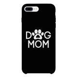 Dog Mom Black Phone Case Cute Graphic Rubber Coat For Dog Lovers