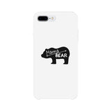 Mama Bear White Phone Case Unique Design Gifts For Baby Shower
