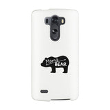 Mama Bear White Phone Case Unique Design Gifts For Baby Shower