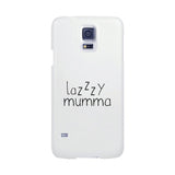 Lazzzy Mumma White Phone Case Funny Design Gifts For Lazy Moms