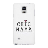 Chic Mama White Phone Case Lovely Design Gifts For Mothers Day