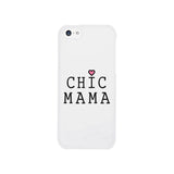 Chic Mama White Phone Case Lovely Design Gifts For Mothers Day