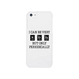 Nerdy Periodically White Phone Case
