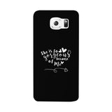 She Is Gorgeous Because Of Me Black Phone Case