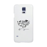 I Am So Gorgeous Because Of Her White Phone Case