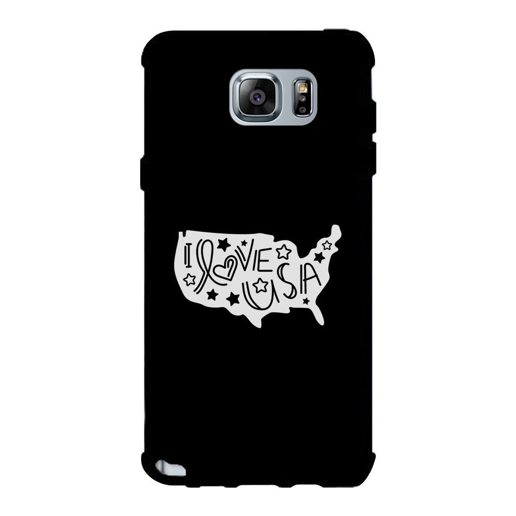 I Love USA Black Phone Case