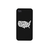 I Love USA Black Phone Case