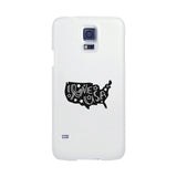 I Love USA White Phone Case