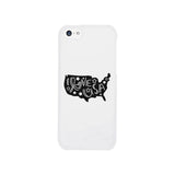 I Love USA White Phone Case