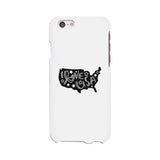 I Love USA White Phone Case