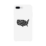 I Love USA White Phone Case