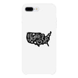 I Love USA White Phone Case