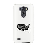 I Love USA White Phone Case