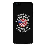 Land Of The Free Home Of The Pizza Black Phone Case
