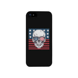 Skull American Flag Black Phone Case