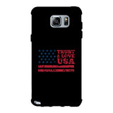 Trust & Love Usa Black Phone Case