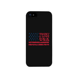 Trust & Love Usa Black Phone Case