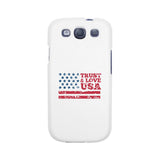 Trust & Love Usa White Phone Case