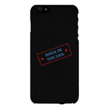 Born In The Usa Black Phone Case