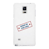 Born In The Usa White Phone Case