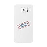 Born In The Usa White Phone Case