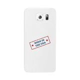 Born In The Usa White Phone Case