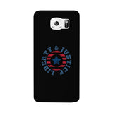 Liberty & Justice Black Phone Case