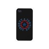 Liberty & Justice Black Phone Case