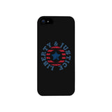 Liberty & Justice Black Phone Case