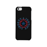 Liberty & Justice Black Phone Case