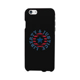 Liberty & Justice Black Phone Case