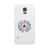 Liberty & Justice White Phone Case