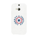 Liberty & Justice White Phone Case