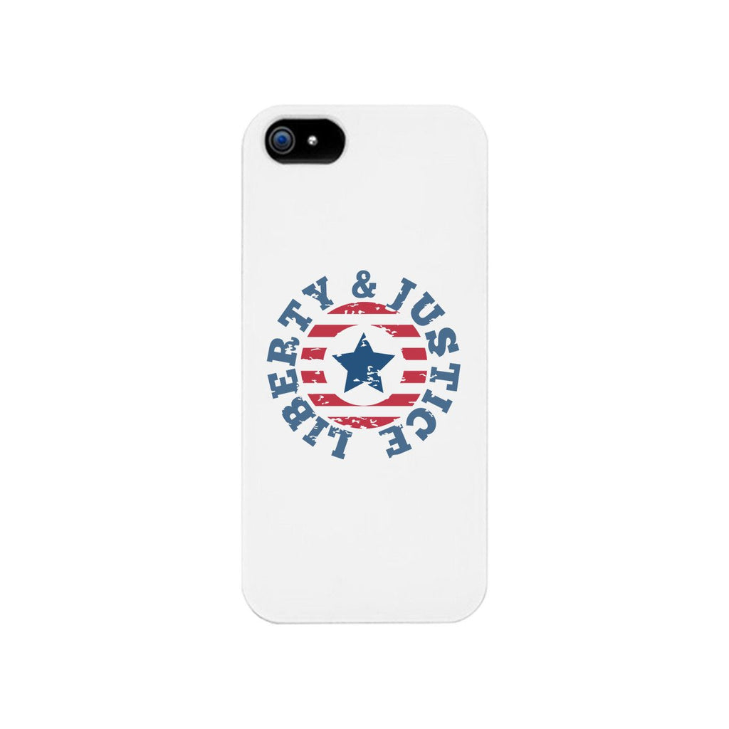 Liberty & Justice White Phone Case
