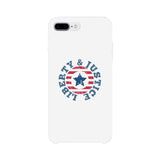 Liberty & Justice White Phone Case