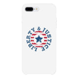 Liberty & Justice White Phone Case