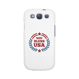 God Bless Usa White Phone Case