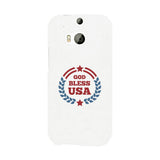 God Bless Usa White Phone Case