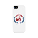 God Bless Usa White Phone Case