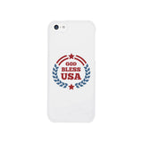 God Bless Usa White Phone Case