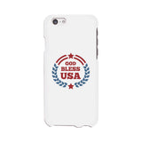 God Bless Usa White Phone Case