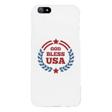 God Bless Usa White Phone Case
