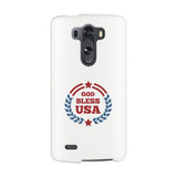 God Bless Usa White Phone Case