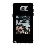 Palm Trees Split Black Phone Case